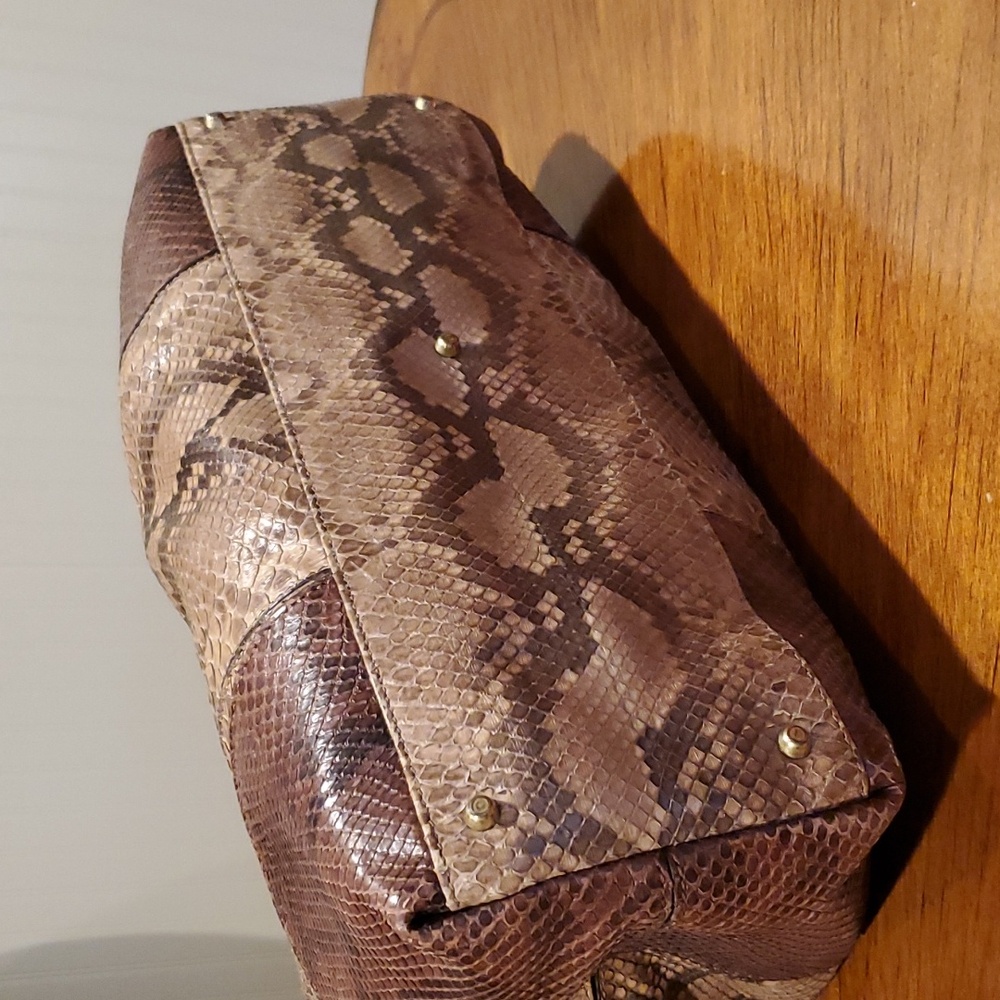 Mauro Governa real snakeskin shoulder bag - Picture 6 of 15